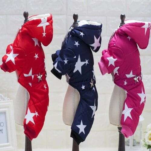 HOT Pet Dog Clothes Coat Winter Warm Outerwear Thicken Dog Costume Clothing Wadded Jacket Pet Cat Products Clothes For Dog Puppy