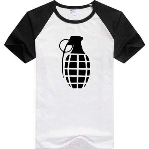 Military Bombs short sleeve casual men T shirt Comfortable Tshirt Cool Print Top Fashion Tees Novelty tee funny GA045