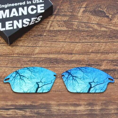 ToughAsNails Polarized Replacement Lenses for Oakley Fast Jacket Sunglasses Blue Mirrored (Lens Only)