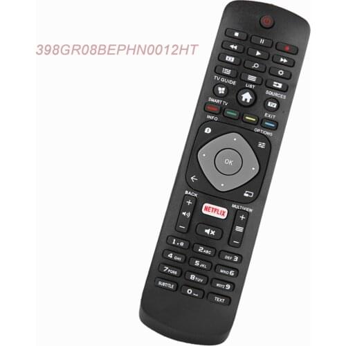 New 398GR08BEPHN0012HT Replacement For Philips Smart TV Remote Control with NETFLIX