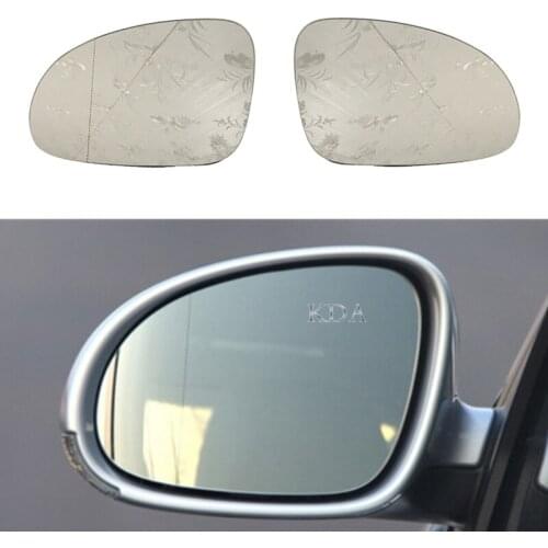 Auto Left Right Heated Wing Rear Mirror Glass for VW PASSAT B6 2007-2011 JETTA V 2006-2011 GOLF MK5 3C0857521 3C0857522