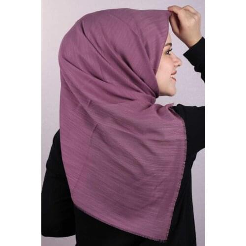 ZÜMRA SOLID COLOR LINEN FLAMLI SCARF-DESEN-01-RENK-07