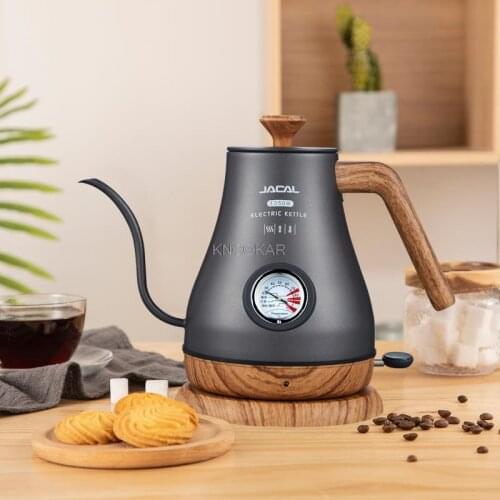 1.0L Waterkoker Thee Koffie Pot Slanke Uitloop Matte Textuur Roestvrijstalen Voering Waterkoker Met Temperatuurregelaar