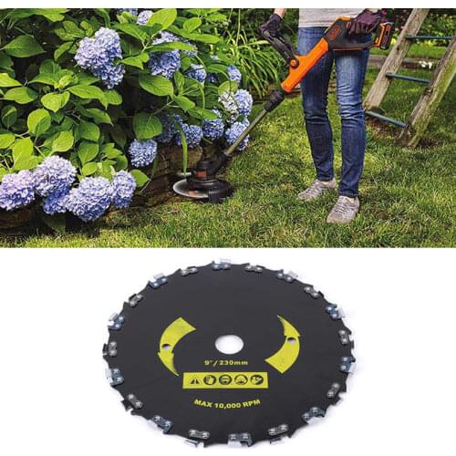1PCS Circular Saw Cutting Blade Replacement Brush Cutter Saw Blade Disc Garden Tools Parts Lawn Mower Accessories 9inch 20 teeth