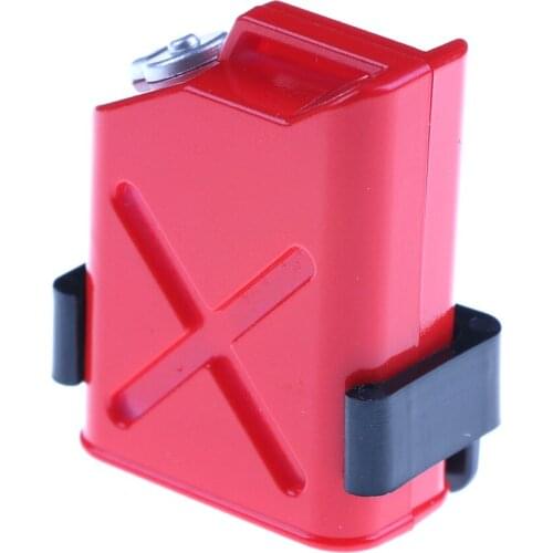 1pcs Mini Fuel Tank for Tamiya D90 Axial Wraith SCX10 4.13*1.18*0.59'' 1/10 Scale Red Plastic RC Rock Crawler Accessory Cars