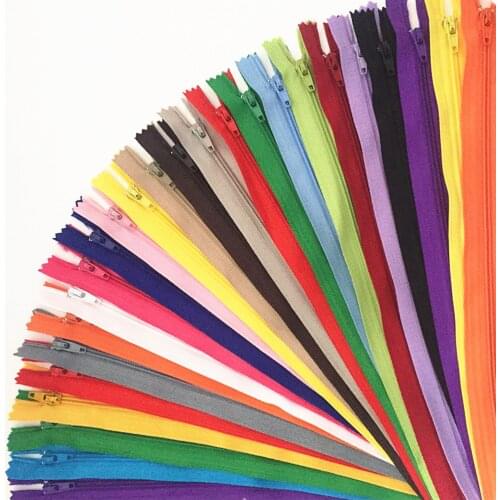 10 pcs. Mix 40cm (16 inches) nylon coil, zipper, tailor, crafter and fgdqrs