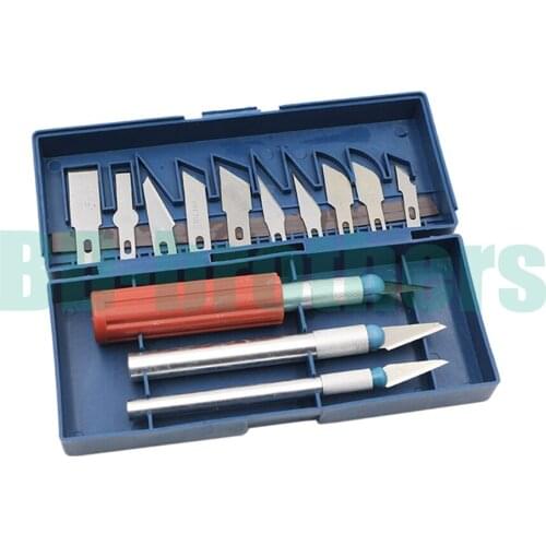 13PC Graver Alloy Sharp Blade Precision Knife Set Mud Sculpture Paper Carving Knife 100set/lot