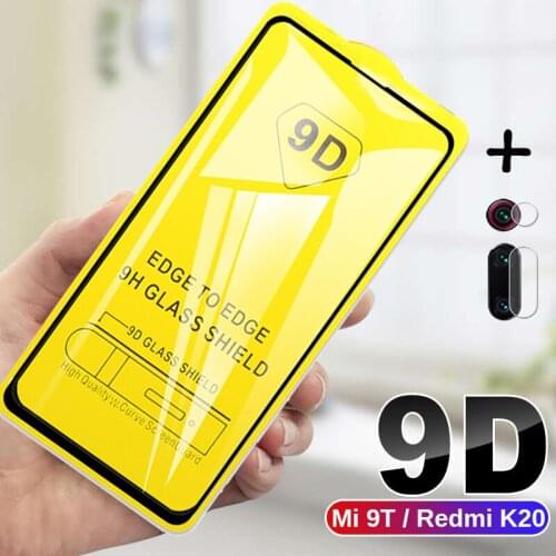 2-in-1 9D For Xiaomi Mi 9t Pro Tempered Glass On Redmy K20 Pro Camera Screen Protector Full Glue For Xiomi Xiami Mi 9T K20 Film