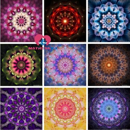 5D DIY Diamond painting completely cross stitch kits Diamond embroidery Accessories Mandala crystal pictures with rhinestone