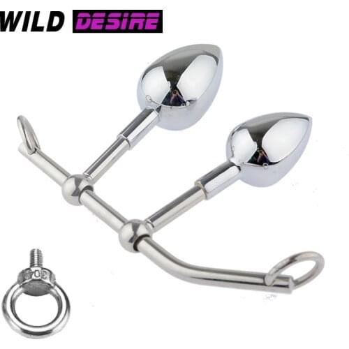 Sex tools for females Stainless steel double-ended anal plug Butt plug steel BDSM Accessories Anal toy Onal Samotyk Sex shop