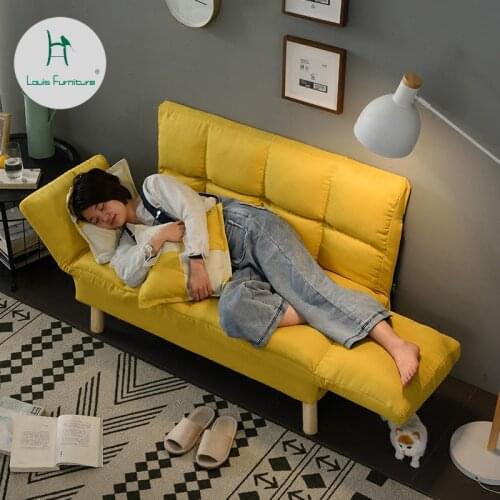 Louis Fashion Living Room Sofas Lazy Floor Balcony Small Apartment Bedroom Double Cloth Foldable Simple Modern Minimalist