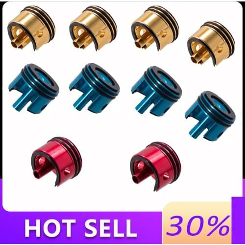 CNC Aluminum O-ring Rubber Cylinder Head For Airsoft AEG Gel Blaster Ver.2/3 M4 M16 AK MP5 G3 Gearboxes Paintball Accessories