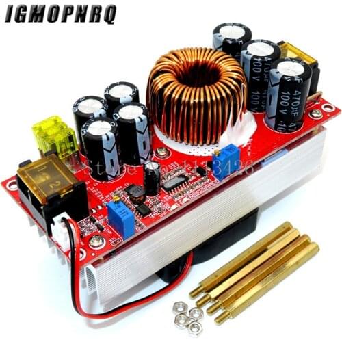 DC-DC 1500W 30A Voltage Step Up Converter Boost CC CV Power Supply Module Constant Current Module With Fan 10-60V to 12-90V