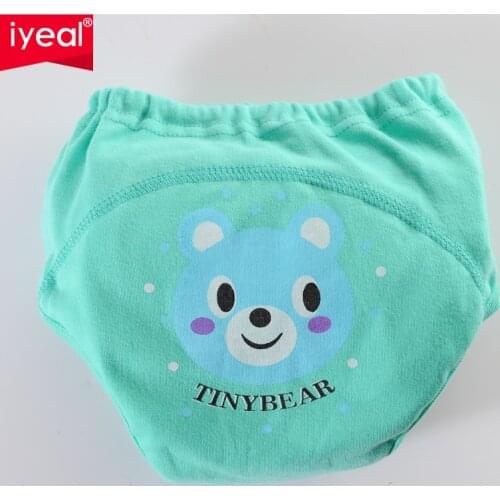 IYEAL High Quality Baby Diapers Reusable Nappies Cloth Diaper Toddler Girls Boys Waterproof Cotton Potty Training Pants 8PCS/Lot