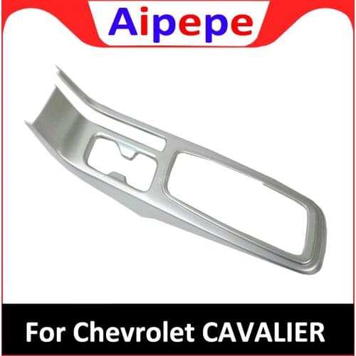 For Chevrolet Cavalier 2018 2019 ABS Front Center Console Water Cup Holder Cover Surround Frame Protector Trim Car Accessories