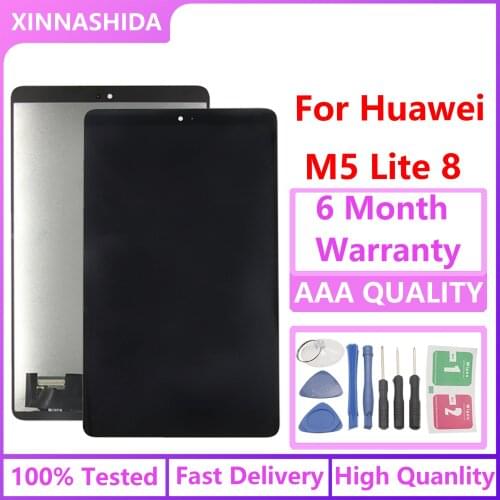 Para huawei mediapad m5 lite 8 2019 JDN2-W09 JDN2-AL00 JDN2-L09 display lcd painel de toque digitador assembléia peças reposição