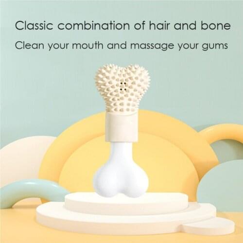 Pet Puppy Chew Toys Cute Bone Shape Design Molar Bite-resistant Toy Teeth Grinding Stick Gnawing Teeth Clean Pet Supplies
