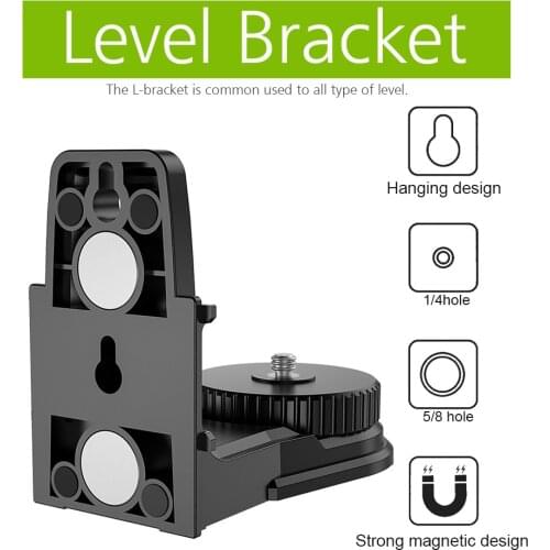 Universal Level Bracket Multifunctional Pivoting Base Ceiling Mount Fine Tuning Strong Magnet 360 Degree Rotation Wall Hanging