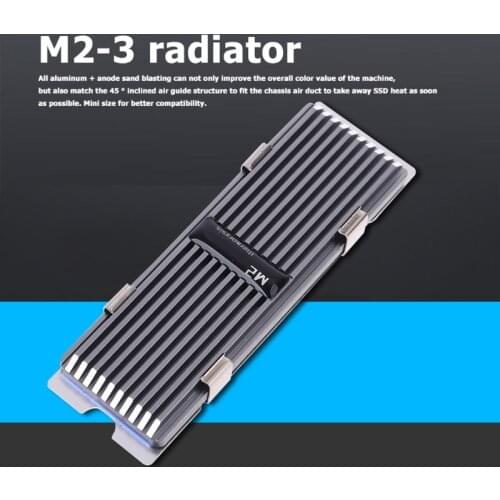 M.2 SSD NVMe Heat Sink heatsink M2 2280 SSD Hard Disk Aluminum Heat Sink with Thermal Pad for PCIe SATA M2 ssd For PC