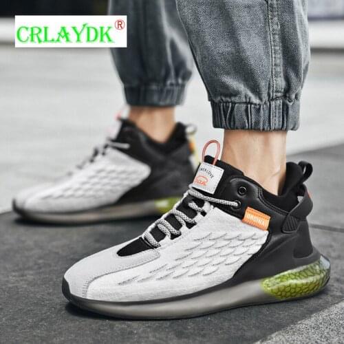 CRLAYDK High-Top Fashion Trainers Sports Sneakers Breathable Running Shoes for Men Outdoor Basketball Workout Walking Tennis