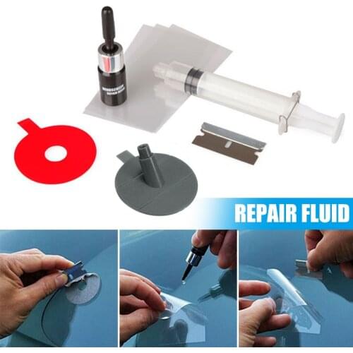 Windscreen Windshield Repair Kit Tool Glass Corrector Crack Repairing for Car MUMR999