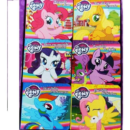 6 Books Box Set Parent Child Kids Toddler Trottie Baby Portuguese Book Cute Picture Interesting Story Education Libros Age 1-6