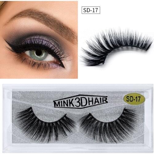 Natural false eyelashes long makeup 3d mink lashes eyelash Three-dimensional multilayer make up makeup lash extension supplies