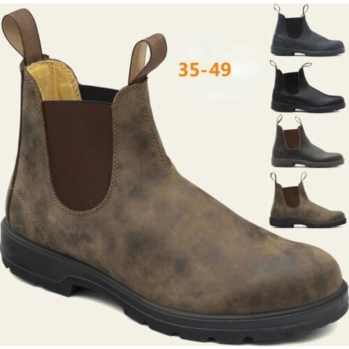 New Luxury Chelsea Boots Women Ankle Boots Men Martin Boots Retro Couple Shoes Slip on Heel BV Boot Mens Platform Shoes