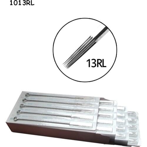 50PCS 13RL Disposable Sterilized Tattoo Needles Round Liner Needles Stainless Steel For tattoo grips tattoo tips