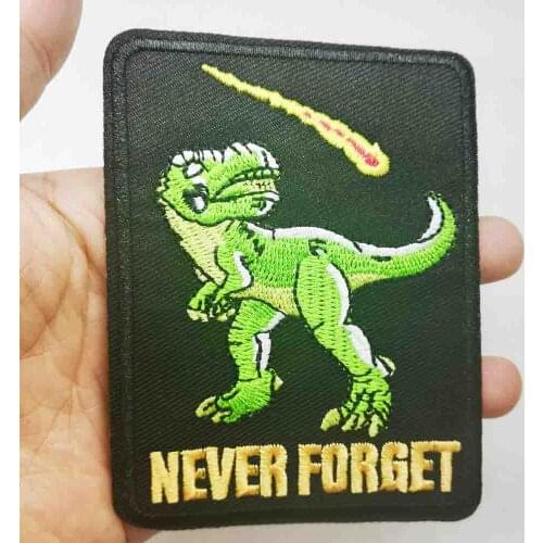 Dinosaur Wholesale Iron on Embroidered Cloth Clothes Patch For Clothing Girls Boys