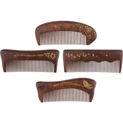 Premium No-Static Wooden Hair Comb Scalp Massage Comb ( 5.5 in )