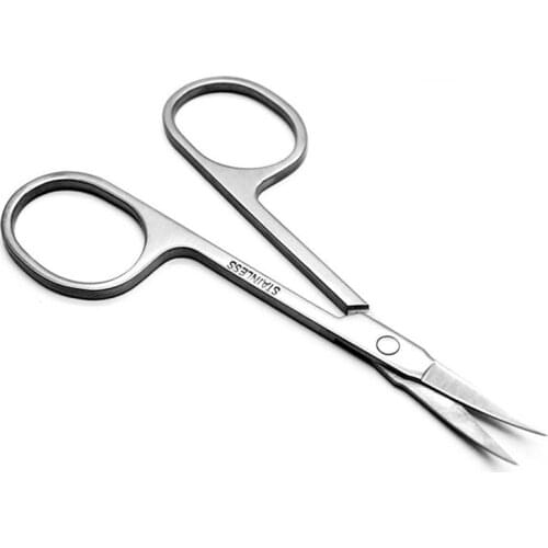 Dropshipping Stainless Steel Sharp Tip Eyebrow Makeup Scissors Face Hair Trimming Tweezer Scissors Beauty Tool SMJ