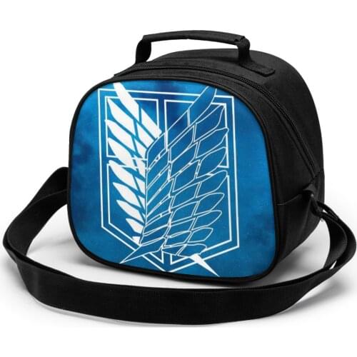 Attack On Titan Scouting Legion Children Lunch Bag Lunch Bag Student Portable Insulated Office Lunch Box Picnic Bags