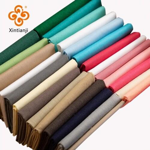 Solid Color Cotton Sewing Fabric Patchwork Quilting Sewing Material Diy Handmade Series 25*25cm 4 Pieces/Pack P03-TJ1028
