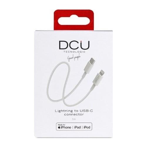 USB-C to Lightning Cable iPhone DCU White 1 m