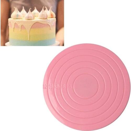 360 Degree Rotating Cake Decorating Turntable Food Grade Plastic 14 Cm Non-Slip Cupcake Turntable Cake Decoration Accessories