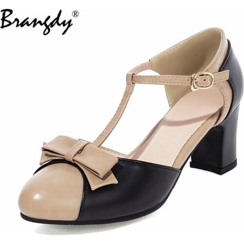 Brangdy Hot Sale Lady Stilettos Buckle Strap Designer High Heels Sandals With 34-42 Size New Design Women T-strap Sandals