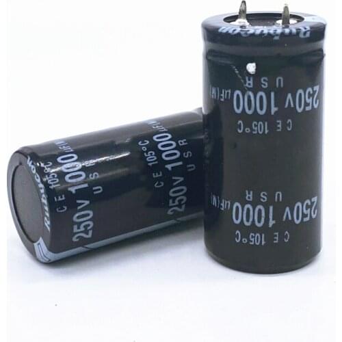 1pcs/lot 250V 1000UF Radial DIP Aluminum Electrolytic Capacitors size 25*50mm 1000UF 250V Tolerance 20