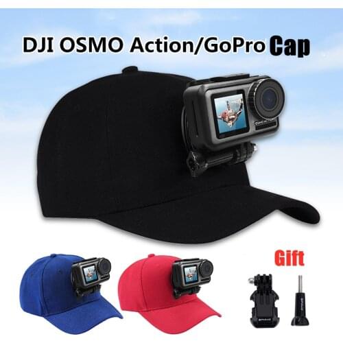 1PC Adjustable Baseball Cap for Gopro Hero 5 4 3 SJCAM SJ7000 SJ6000 M20 Eken H9 H9R H8 Pro Yi 4K SOOCOO Sport Action Camera