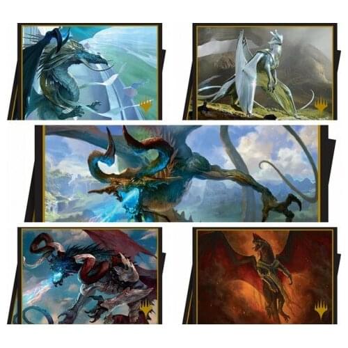 100 PCS/LOT Ultra Pro M19 Elder Dragon Deck Protector Cards Sleeves,Trading Cards Protector Magicalal Card Shield Cover 66x91mm