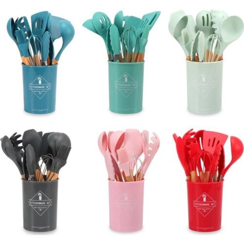 12/11/9PCS Silicone Kitchen Cooking Utensils Tools Set Spatula Shovel Baking Kitchenware Cookware Kitchen Accessories Gadgets