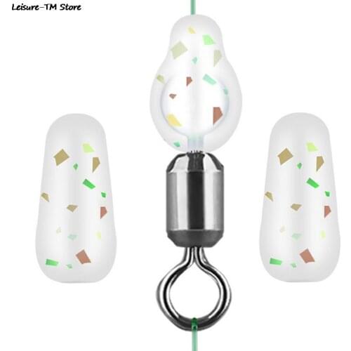 20PCS Silicon S/M/L Cylinder Soft Beans Space Rig Fishing Float Bean Stopper Carp Fishing Buffer Beads Soft Rubber Bead