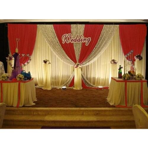 3x6MTR New Stage Background wedding props background custom Design color Sparkly Silver Sequin Glamorous Backdrop for Wedding