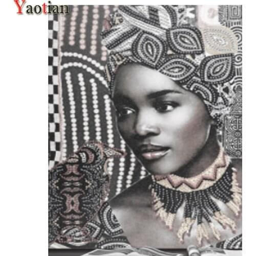 5D Diamond Painting African Woman Diy Diamond Embroidery Full Square Drill Diamond Mosaic Cross Stitch Handmade Gift Decor New