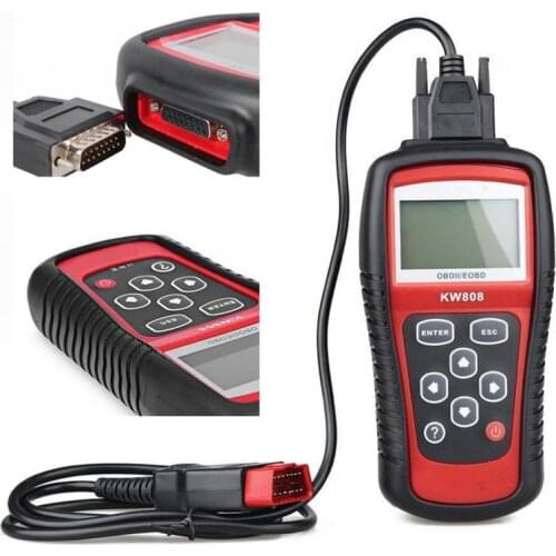 KW808 Universal Car OBDII EOBD Code Reader Scanner OBD2 Diagnosis Scan Tool OBD 2 II PK Maxiscan MS509 ODB Scaner
