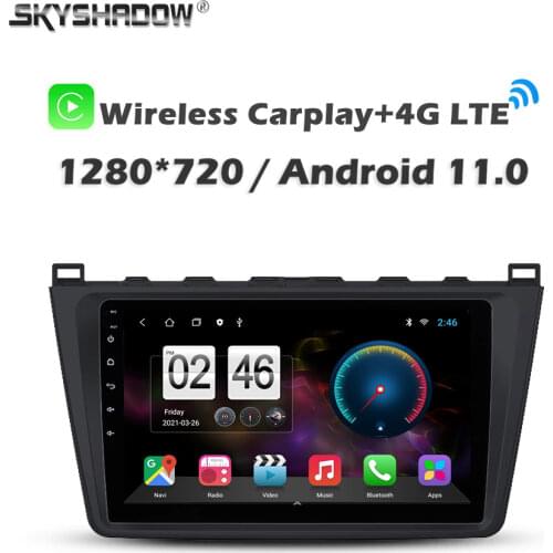 360 Panoramic Camera Canbus Carplay 6G+128G Android 10.0 Car DVD Player GPS WIFI Bluetooth RDS Radio For Mazda 6 2 GH 2007- 2012