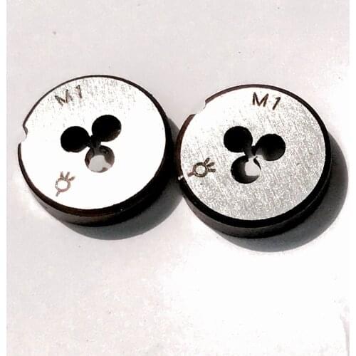 Free shipping of 2PCS Metric standard Die M1 x 0.25 mm Dies Threading Tools Lathe Model Engineer Thread Maker 1 mm x 0.25mm
