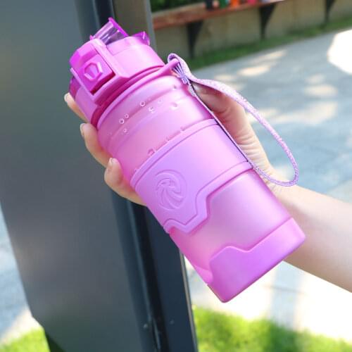 ZORRI 400ml Purple Sports Water Bottle Best Reusable Protein Shaker Bpa Free Water Bottle Cycling Gym Bottle botella de agua