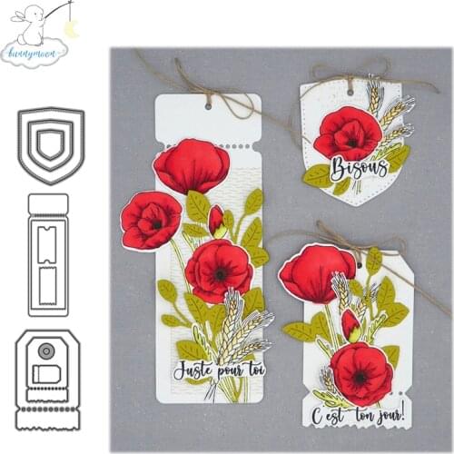 CH frames Metal Cutting Dies 3D DIY Scrapbooking Carbon Sharp Craft Die Photo Invitation Cards Decoration