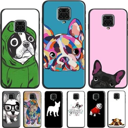 French Bulldog Art Case For Xiaomi Redmi Note 8 9 Pro Note 9S 8T 9 9C 9A 9T Cover For Redmi Note 10 Pro Shell